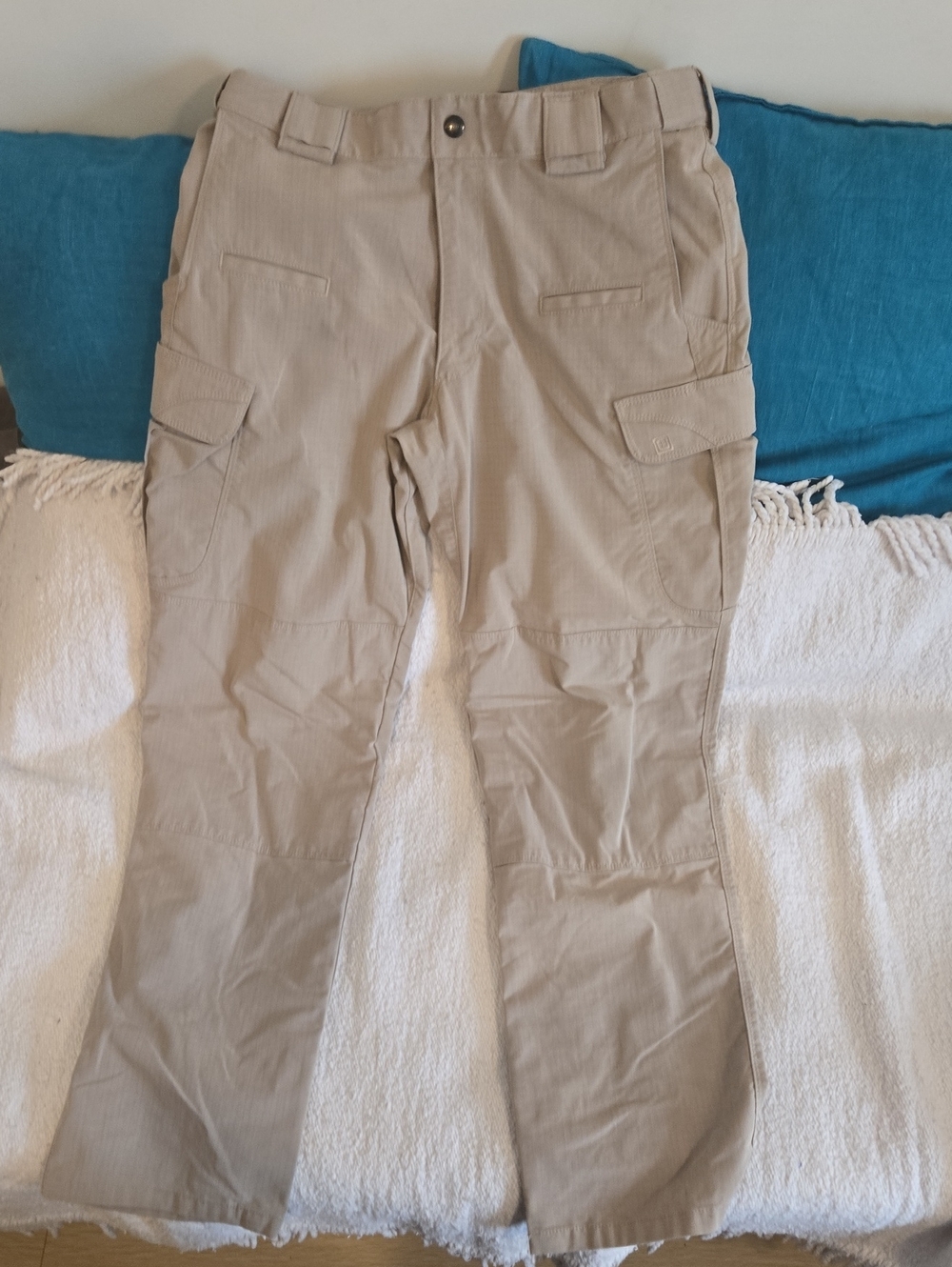 5.11 Tactical Khaki Pants with Orange Accent